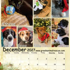 2027 Calendar - Greek Animal Rescue